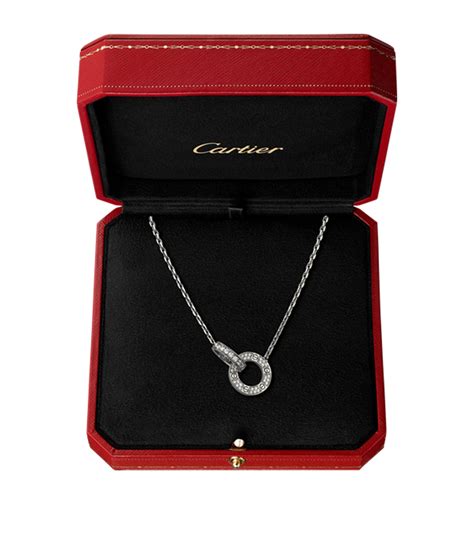 cartier love necklace 6 diamonds|cartier love interlocking necklace.